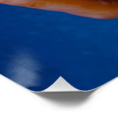 Glitzernde Rote Rose mit Passenden Nägeln Poster (Ecke)