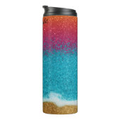 glitzernde Sonnenuntergang Thermosbecher (Nach rechts gedreht)