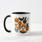 Glitzernde Whimsical Halloween Tasse (Links)