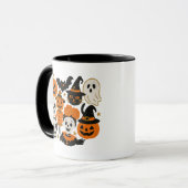 Glitzernde Whimsical Halloween Tasse (Vorderseite Links)