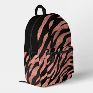 Glitzernde Zebra-Muster  Bedruckter Rucksack