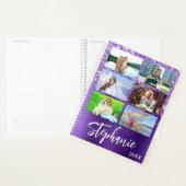 Glitzernder Amethyst-Glamour 14-Foto-Collage Planer (Anzeige)