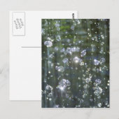 Glitzernder Wasserfall Postkarte (Vorne/Hinten)