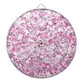 Glitzerrosa Dartboard Dartscheibe (vorne)