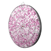 Glitzerrosa Dartboard Dartscheibe (Vorderseite rechts)