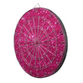 Glitzerrosa Dartboard Dartscheibe (Vorderseite rechts)