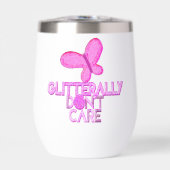 Glitzerrosa Schmetterling ist egal (Vorderseite)