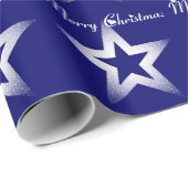 Glitzerstern mit Text Geschenkpapier (Rolleneckpunkt)