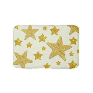 Glitzersterne Badematte