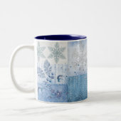 Glitzersterne Zweifarbige Tasse (Links)