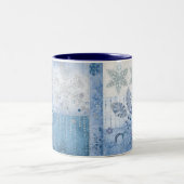 Glitzersterne Zweifarbige Tasse (Mittel)