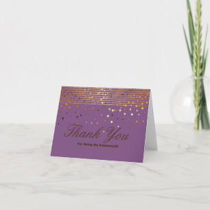 Glitzerstreifen in Gold als Dankeschön für meine B Dankeskarte