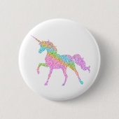 Glitzerunicorn-Abzeichen Button (Vorderseite)