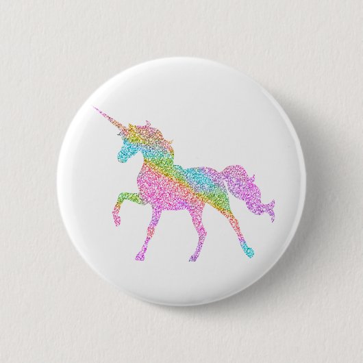 Glitzerunicorn-Abzeichen Button (Vorderseite)