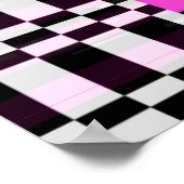 Glitzierter Retro-VHS-Bildschirm mit Flickern und  Poster (Ecke)