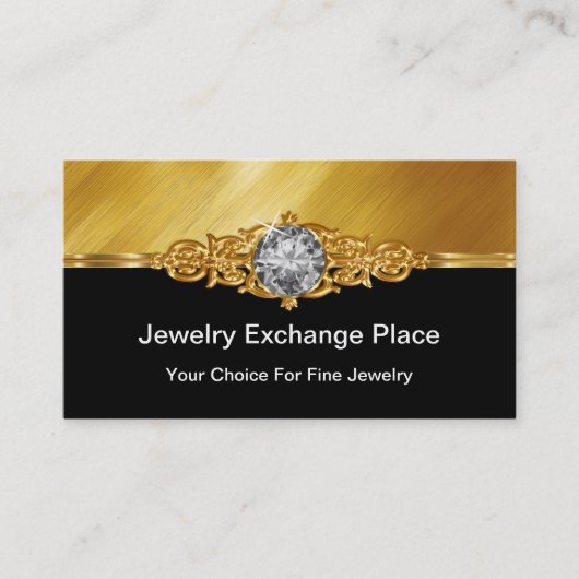 Glitzige Schmuck-Geschäftskarten Visitenkarte (Vorderseite)