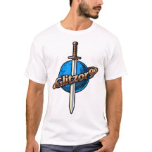 Glitzor9 Crest: Schwert- und Ring-Logo T-Shirt
