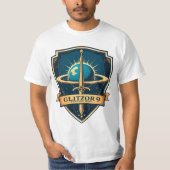 Glitzor9 “Cunivara Prime Seal” Crest Tee (Vorderseite)