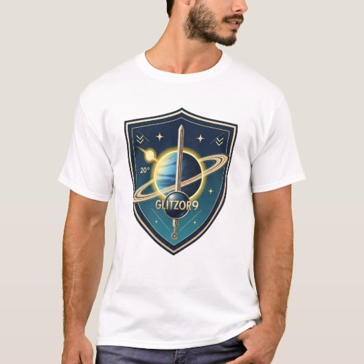 Glitzor9 “Pilot’s Meridian” Crest T-Shirt (Vorderseite)