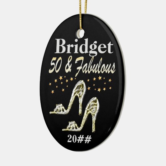 GLITZY 50. DATED & PERSONALISIERT ORNAMENT (Links)