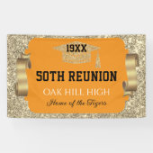 Glitzy 50th Class Reunion Banner (Horizontal)