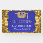 Glitzy 50th Class Reunion Banner (Horizontal)