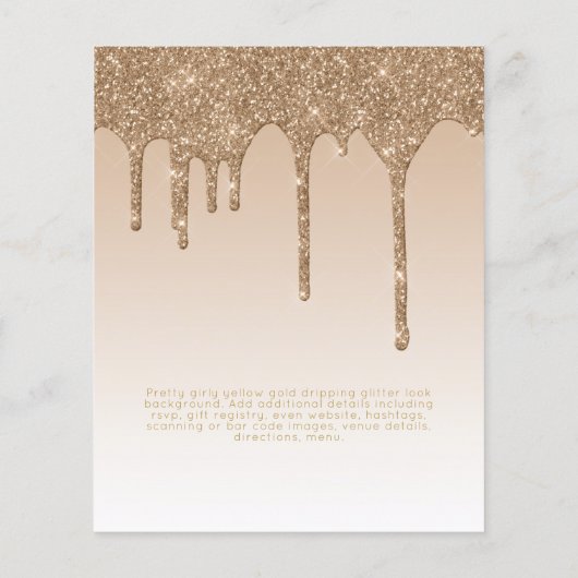 Glitzy BAT MITZVAH lädt Glitzer Glitzern ein, mode (Rückseite)