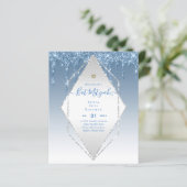 Glitzy BAT MITZVAH lädt Glitzer Glitzern ein, mode (Stehend Vorderseite)