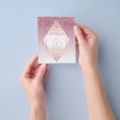 Glitzy BAT MITZVAH lädt Glitzer Glitzern ein, mode Flyer (Gruppe)