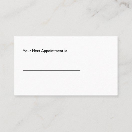 Glitzy Beauty Business Cards Terminkarte (Rückseite)