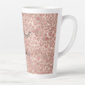 Glitzy Black Eyelashes Gold Luxe Blush Glitzer Milchtasse (Rechts)