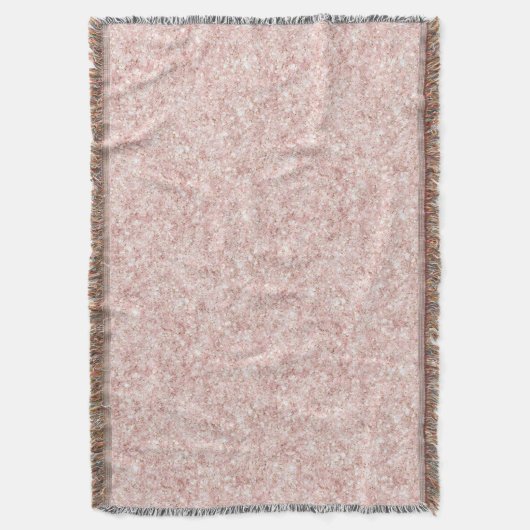 Glitzy Blush Pink Glitter Christmas Decke (Vorderseite Vertikal)