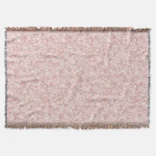 Glitzy Blush Pink Glitter Christmas Decke (Vorderseite)