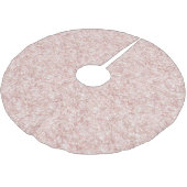 Glitzy Blush Pink Glitter Christmas Polyester Weihnachtsbaumdecke (Schrägansicht)