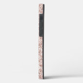 Glitzy Blush Pink Glitzer Case-Mate iPhone Hülle (Rückseite / Links)