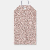 Glitzy Blush Pink Glitzer Geschenkanhänger (Rückseite)