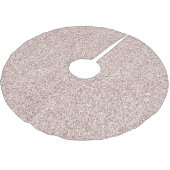 Glitzy Blush Pink Glitzer Polyester Weihnachtsbaumdecke (Schrägansicht)