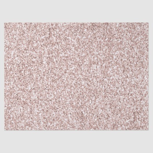 Glitzy Blush Pink Glitzer     Seidenpapier (Vorderseite)