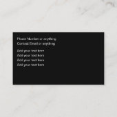 Glitzy Bold Beauty Fashion Treny Visitenkarte (Rückseite)