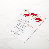 Glitzy Card Anzugs Casino Party Einladung (Gedreht)