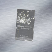 Glitzy Chalkboard Dandelion Magnetische Visitenkarte (Beispiel)