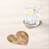 Glitzy Champagne Gold Sparkle Glam Untersetzer (Vor Ort)