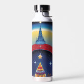 Glitzy Christmas Water Flasche (Links)