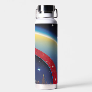 Glitzy Christmas Water Flasche