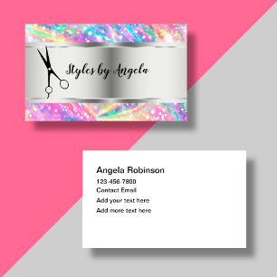 Glitzy Classy Hair Beauty Business Cards Visitenkarte