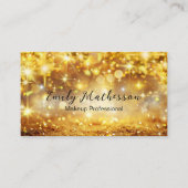 Glitzy Classy Makeup Artist Business Cards Visitenkarte (Vorderseite)