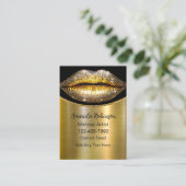 Glitzy Classy über dem Top Makeup Artist Visitenkarte (Stehend Vorderseite)