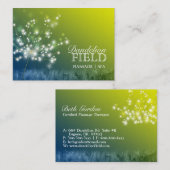 Glitzy Dandelions Massage | Wellness-Center Visitenkarte (Vorne/Hinten)