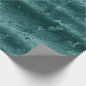 Glitzy Emerald Green Ombre Marble Geschenkpapier (Ecke)