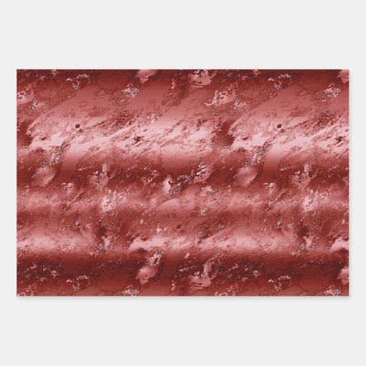 Glitzy Emerald Green Ombre Marble Geschenkpapier Set (Vorderseite 2)